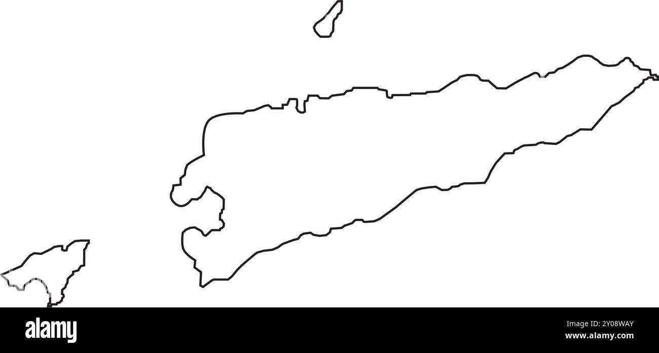 Timor Leste Kartensymbol Illustration Element Design Stock Vektor