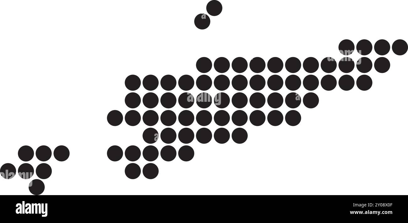 Timor Leste Kartensymbol Illustration Element Design Stock Vektor