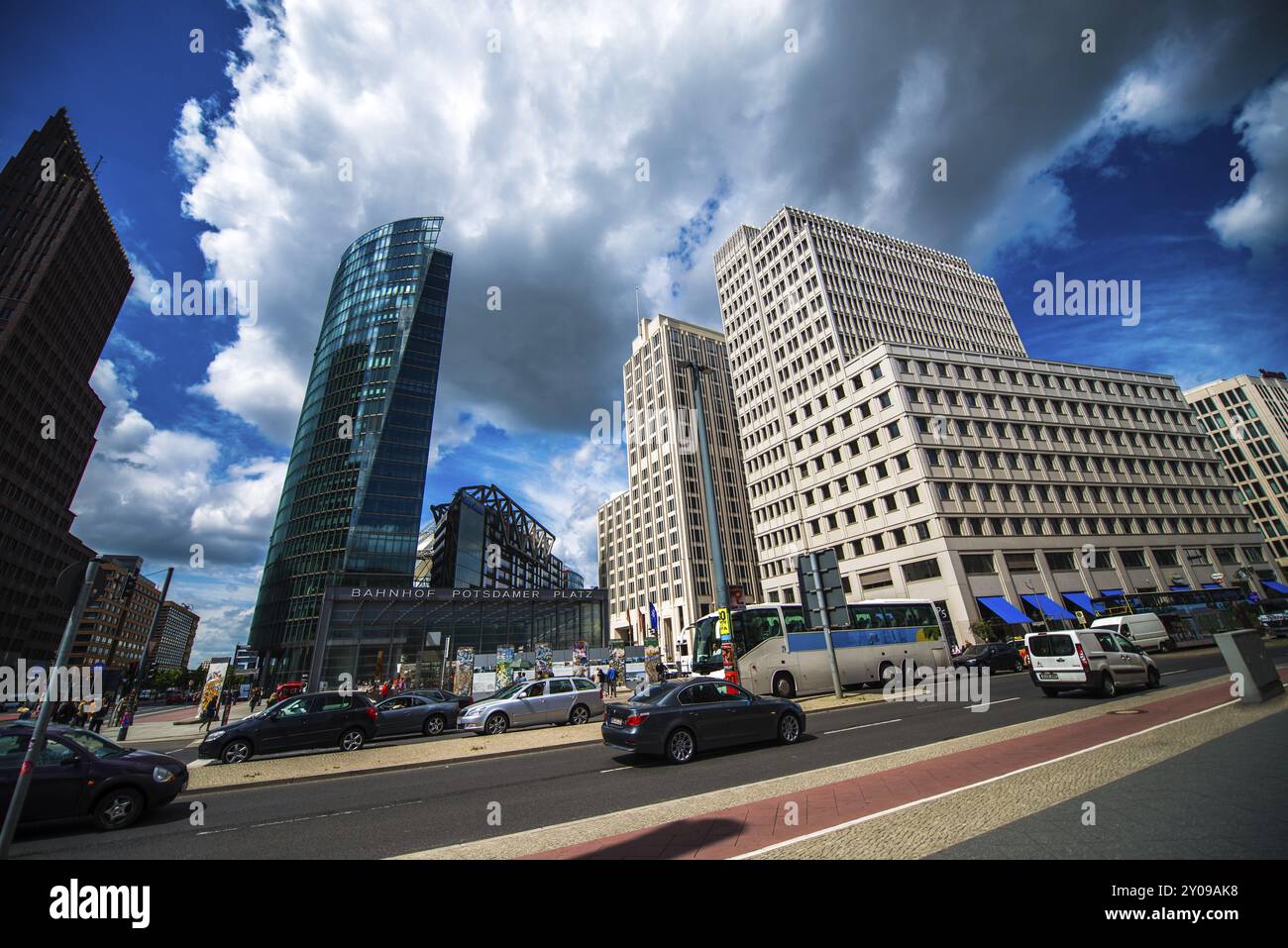 Stadtsilhouette des Potsdamer Platzes, Berlin Stockfoto