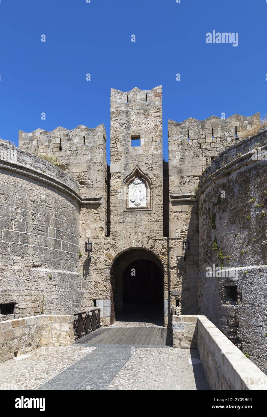 Altstadt von Rhodos, D'Amboise Tor Stockfoto