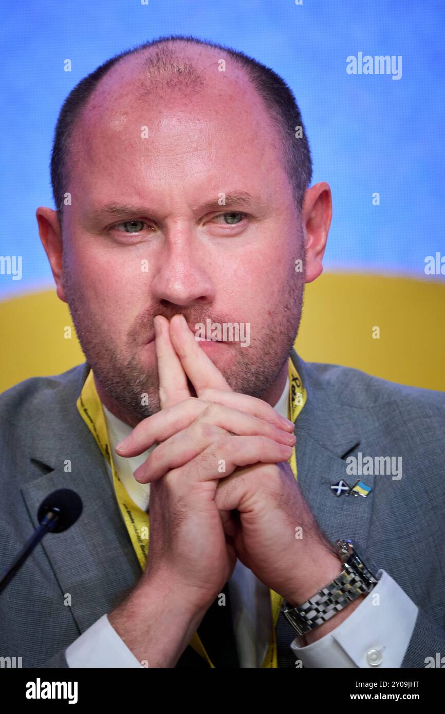 Edinburgh Schottland, Vereinigtes Königreich 1. September 2024. Neil Gray MSP auf der SNP 90th Annual National Conference 2024 im Edinburgh International Conference Centre. Credit sst/alamy Live News Stockfoto