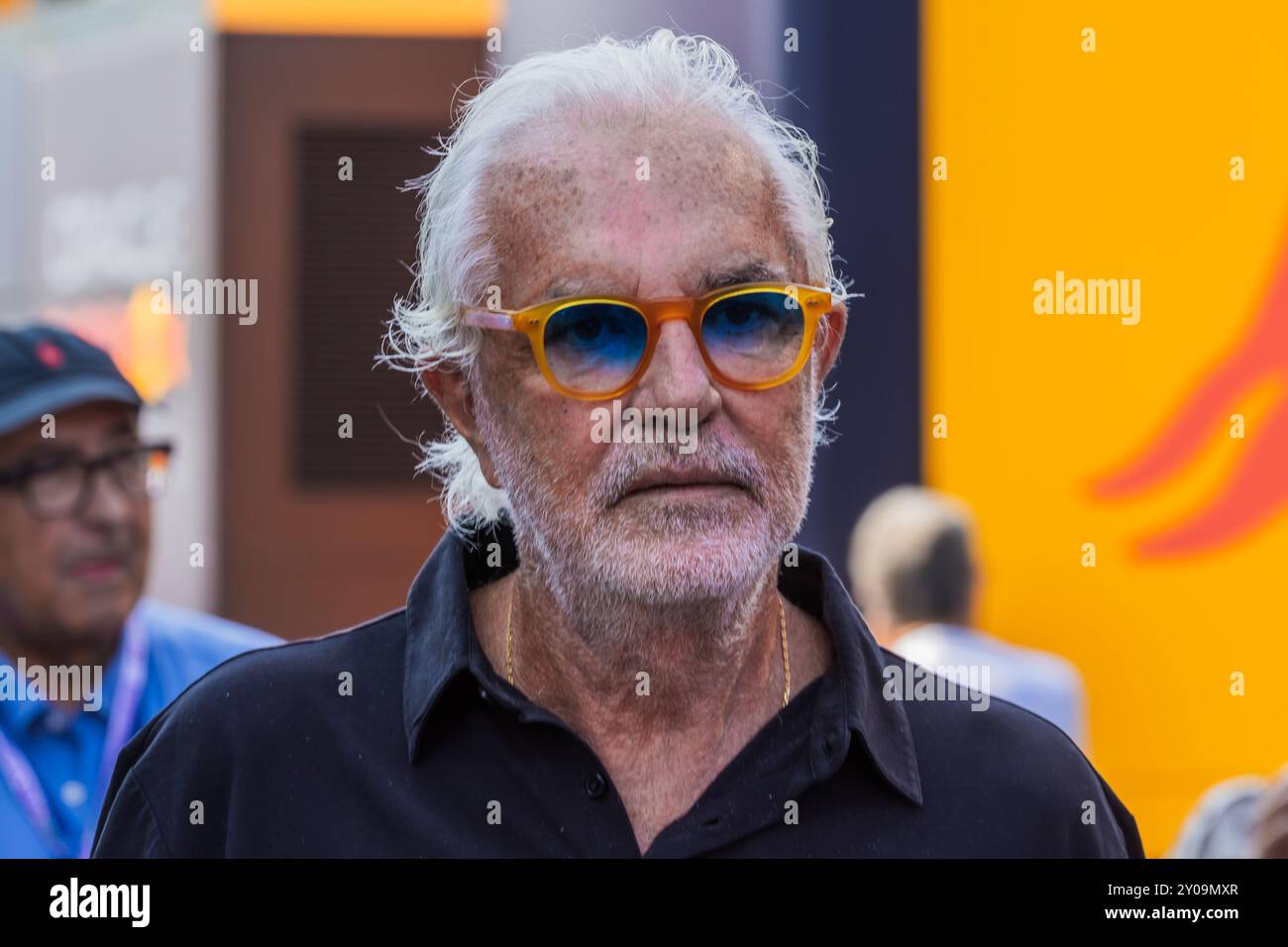 Autodromo di Monza, Monza, Italien. 1. September 2024; Flavio Briatore im Fahrerlager während des Grand Prix der Formel 1. Credit: Jay Hirano/AFLO/Alamy Live News Stockfoto