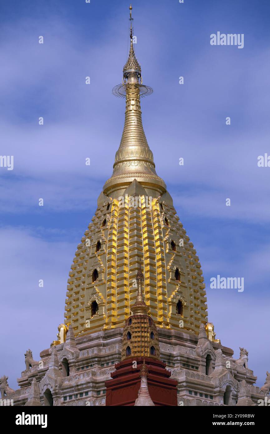 Corncob Turm des Ananda Tempels in Bagan Stockfoto