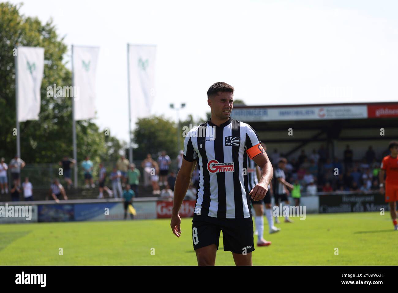 Villingen Schwenningen, Deutschland. 31. August 2024. Villingen-Schwenningen, Deutschland 31. August 2024: Regionalliga Südwest - 2024/2025 - FC 08 Villingen gegen Eintracht Frankfurt U21 im Bild: Nico Tadic (FC 08 Villingen) Credit: dpa/Alamy Live News Stockfoto