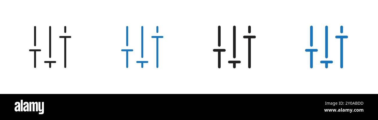 Einstellungen Symbol Linearvektorgrafik Zeichen oder Symbolsatz für Web-App-ui Stock Vektor