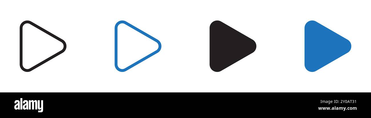Aroow Symbol lineares Vektorgrafik Zeichen oder Symbolsatz für Web-App-ui Stock Vektor