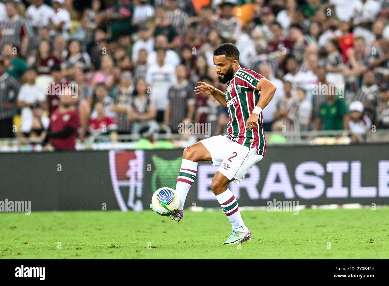 Rio, Brasilien - Septrember 01, 2024: Samuel Xavier Spieler im Spiel zwischen Fluminense gegen Sao Paulo bei der brasilianischen Meisterschaft, 25. Runde in Maracana Stockfoto