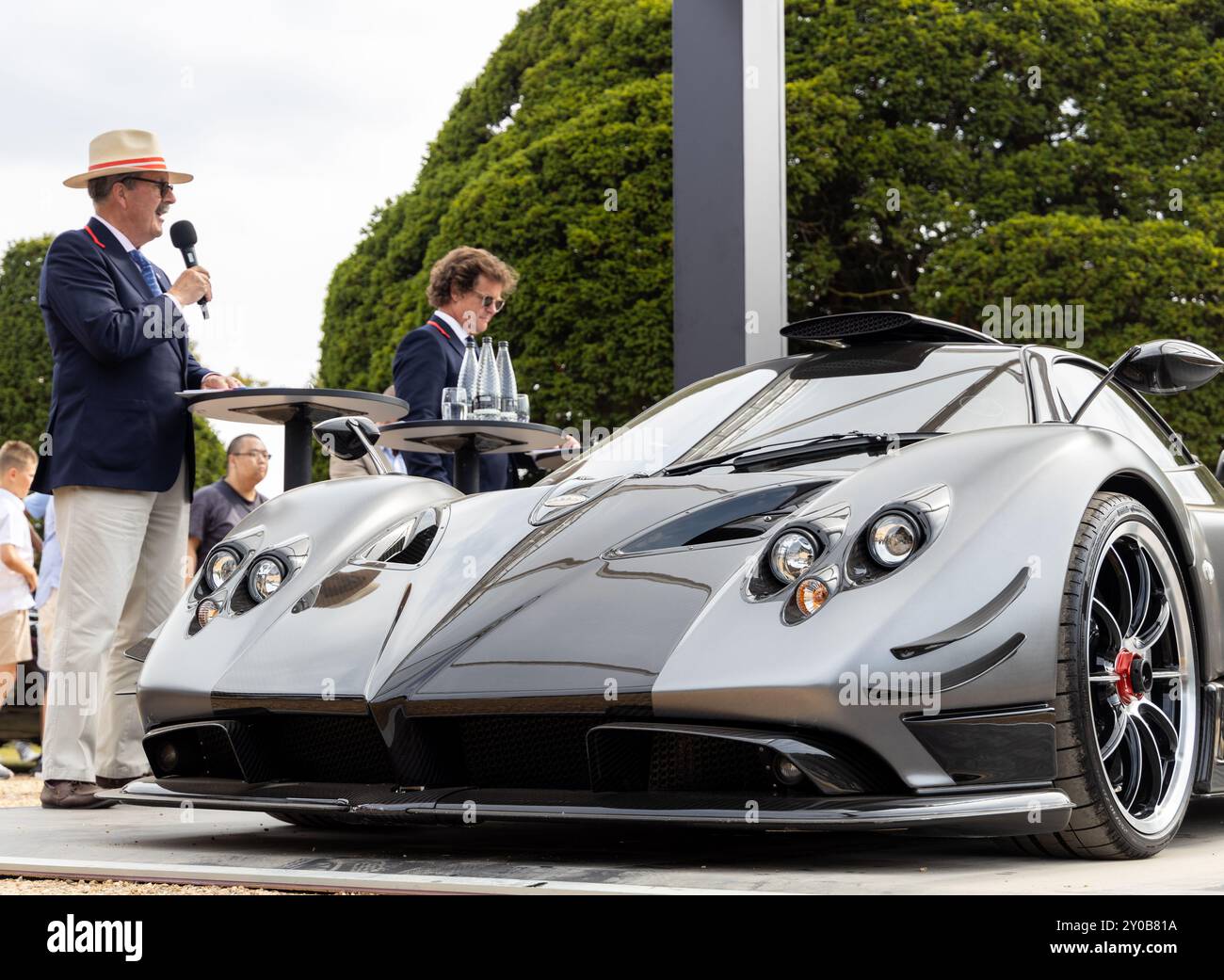 Pagani Zonda Supersportwagen wird den Besuchern auf dem Concours of Elegance 2024 präsentiert Stockfoto