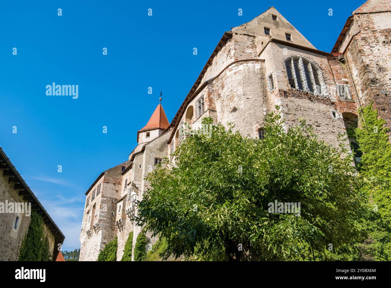 Hrad Pernstejn, Tschechische Republik, 20. August 2024: Burg in der Region Süd-Morav Stockfoto