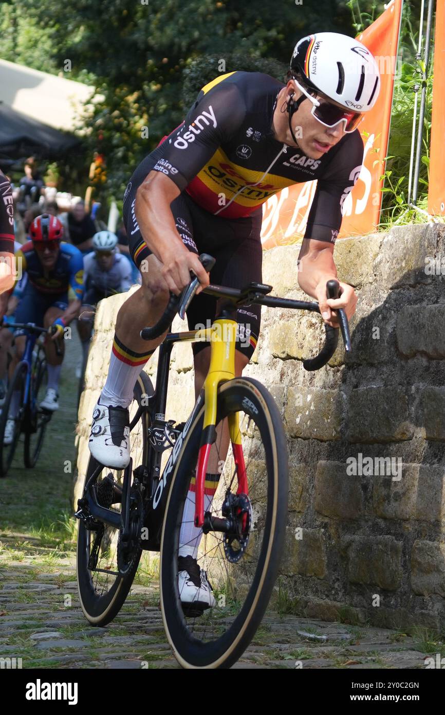 Geraardsbergen, Belgique. September 2024. DE LIE Arnaud von Lotto Dstny während der Renewi Tour 2024, Stage 5, Menen - Geraardsbergen am 1. September 2024 in Geraardsbergen, Belgien - Foto Laurent Lairys/DPPI Credit: DPPI Media/Alamy Live News Stockfoto