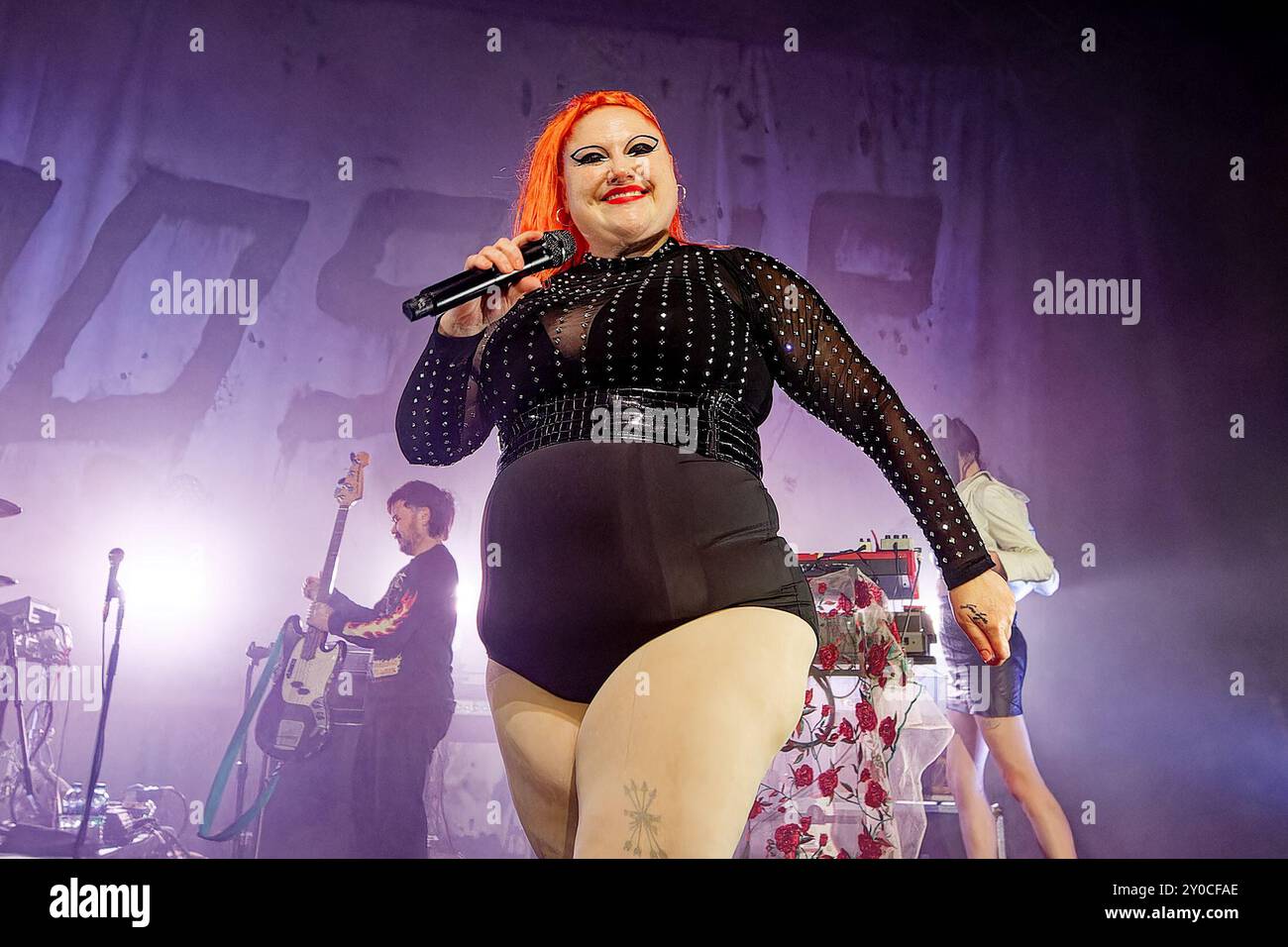 1. September 2024, Liverpool, Vereinigtes Königreich: BETH DITTO von der US-amerikanischen Indie-Rock-Band Gossip, die 1999 in Olympia, Washington gegründet wurde, trat während ihrer UK/EU-Tour 2024 live im Olympia Theatre in Liverpool auf. (Kreditbild: © Andy von Pip/ZUMA Press Wire) NUR REDAKTIONELLE VERWENDUNG! Nicht für kommerzielle ZWECKE! Stockfoto