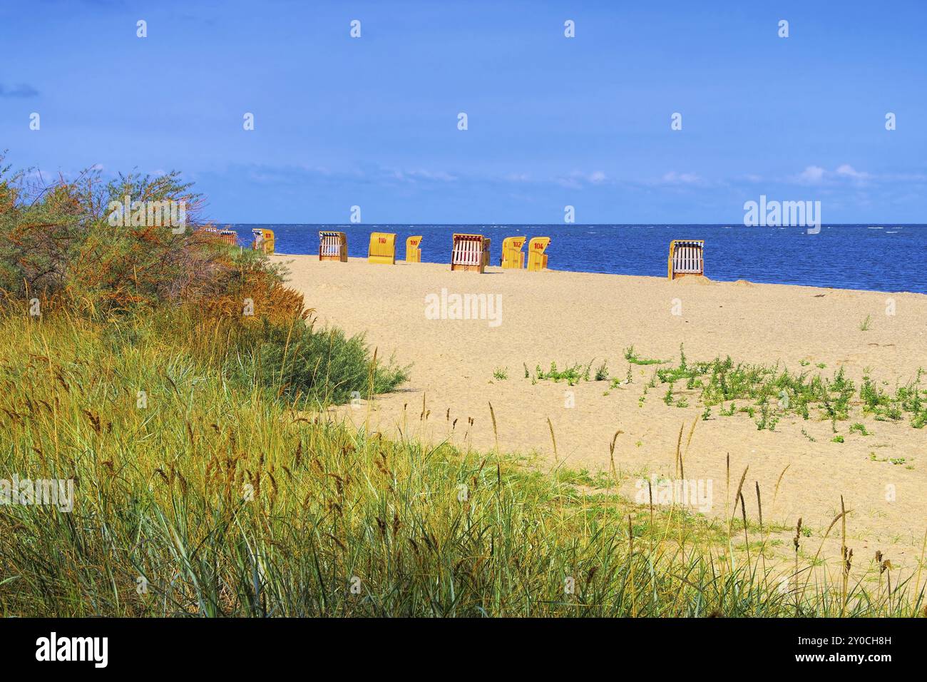 Poel Strand am Schwarzen Busch, Poel Strand am schwarzen Busch auf der Insel Poel in Deutschland Stockfoto