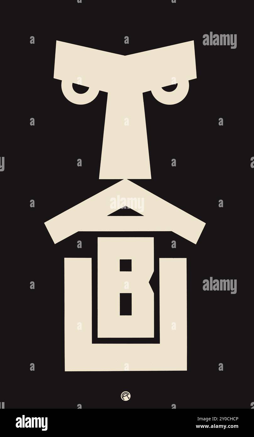 Julius Klinger (österreichischer Grafiker 1876–1942) – TABU. Werbeplakat für Zigarettenpapiere und -Filter 1919 - saubere Version Stockfoto