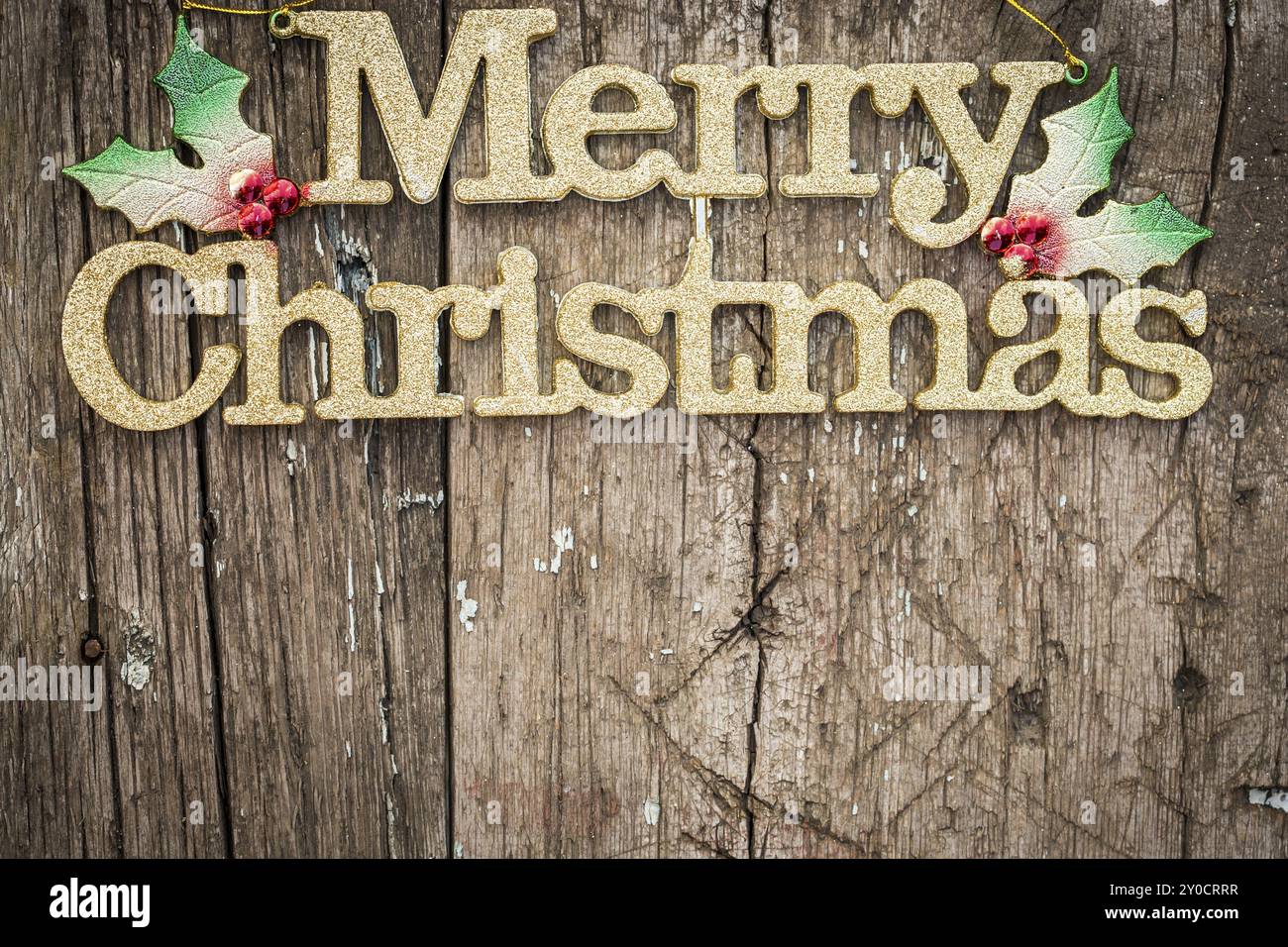 Goldener Text Stockfoto