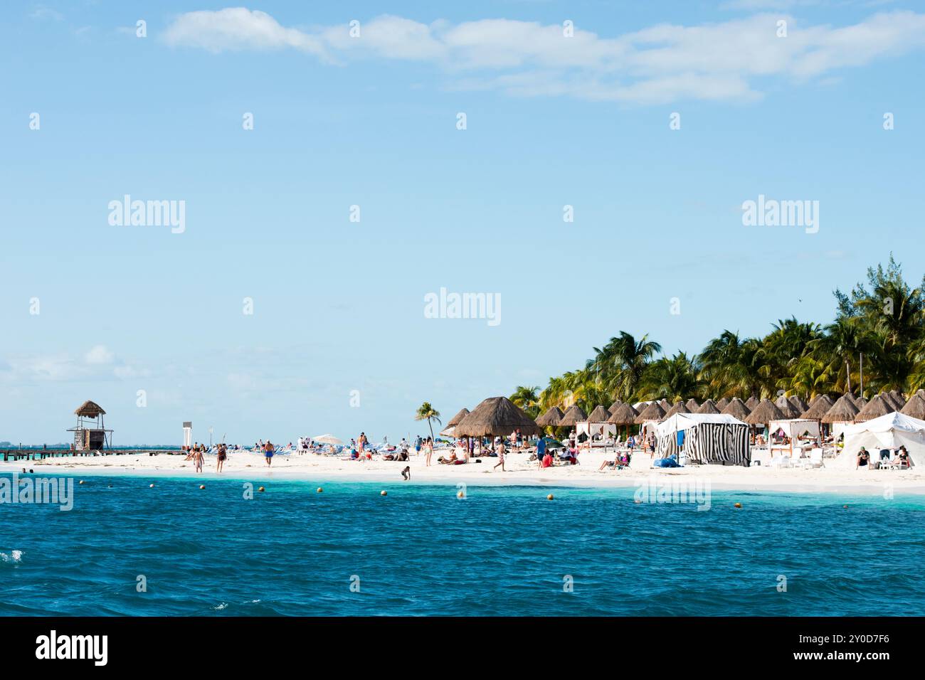 Küste von Mexiko Isla Mujeres Stockfoto