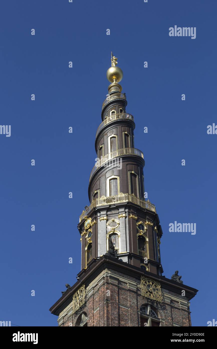 Foto von vor Frelsers Kirke, Kirche unseres Erlösers in Kopenhagen, Dänemark, Europa Stockfoto