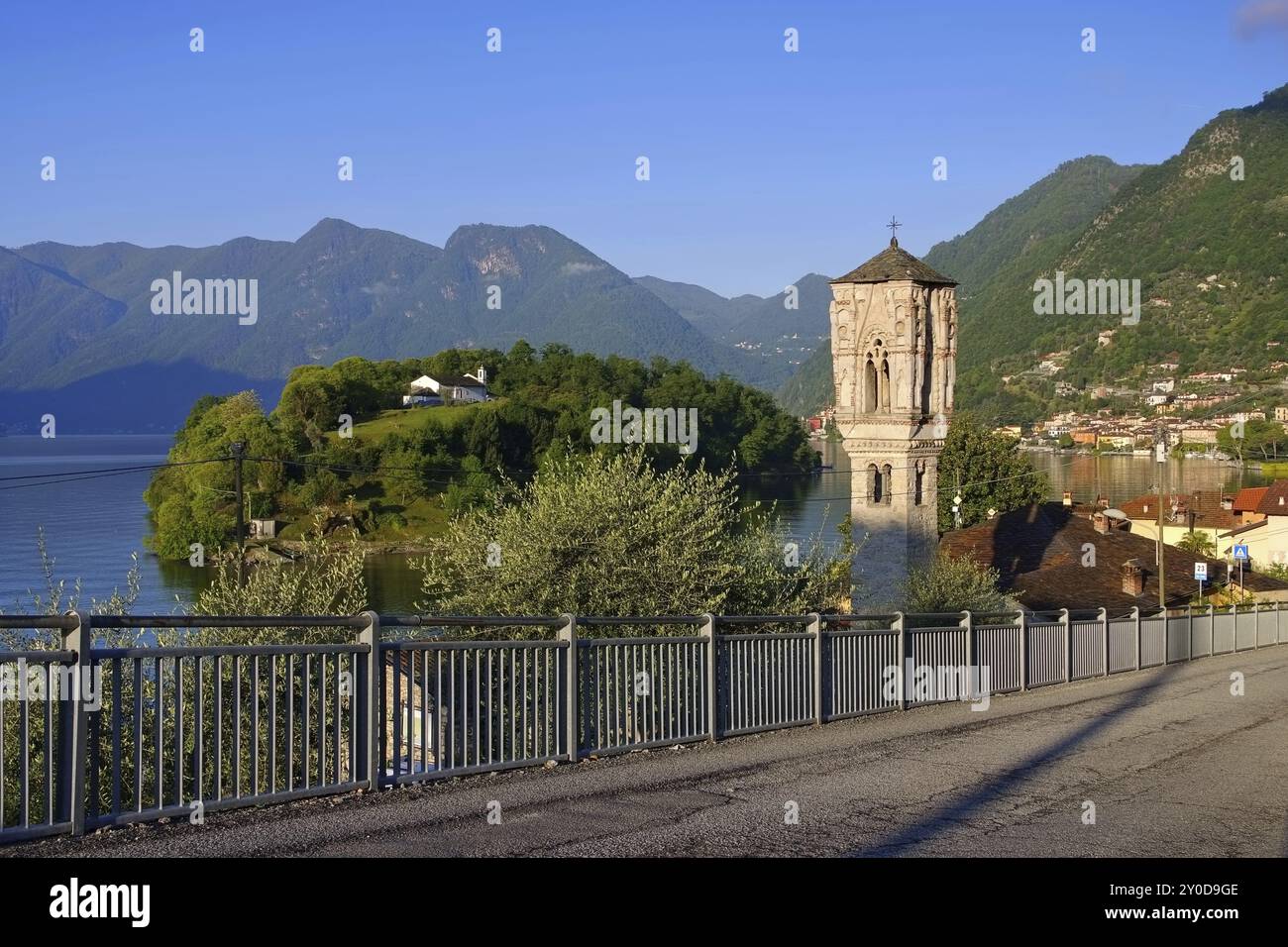 Ossuccio Kirche Santa Maria Maddalena am Comer See in Italien, Ossuccio Kirche Santa Maria Maddalena am Comer See, Lombardei in Italien Stockfoto