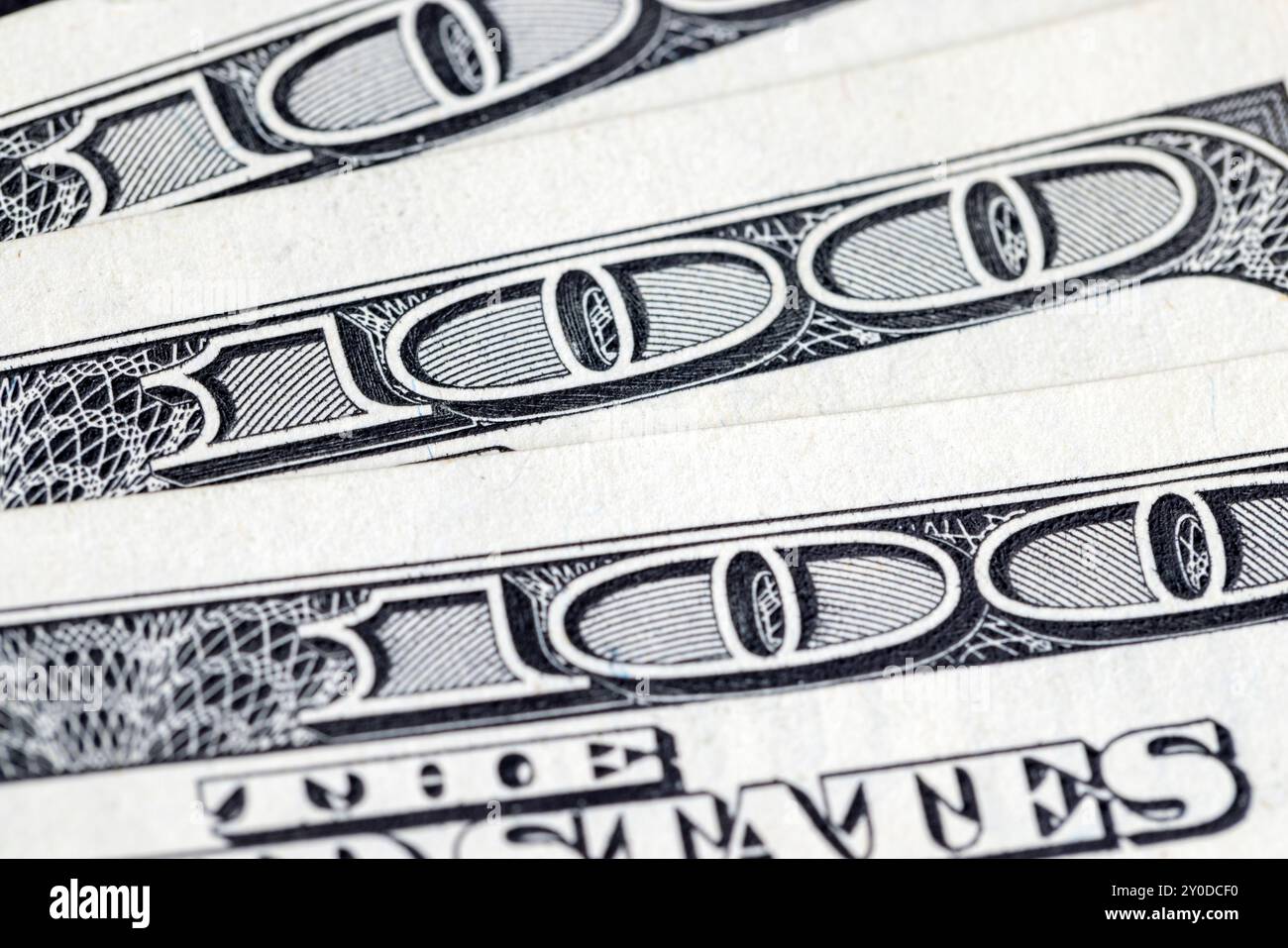 Nahaufnahme von 100 US-Dollar, Details von 100 US-Dollar in bar Stockfoto Nahaufnahme von 100 US-Dollar, Details von 100 US-Dollar in bar Stockfoto