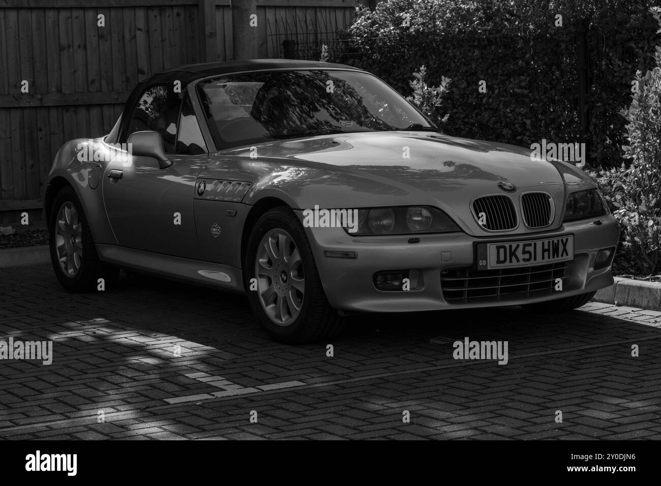 Z3, BMW, bayerischer Automobilhersteller, Roadster, 3Ltr., 2 Sitzer, 2 Türen, Baujahr 2001, gebaut in Amerika, South Carolina, Werk, Spartanburg. Stockfoto