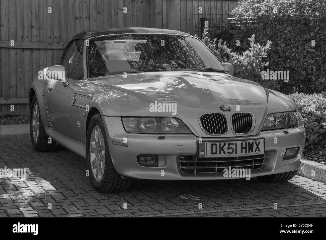Z3, BMW, bayerischer Automobilhersteller, Roadster, 3Ltr., 2 Sitzer, 2 Türen, Baujahr 2001, gebaut in Amerika, South Carolina, Werk, Spartanburg. Stockfoto