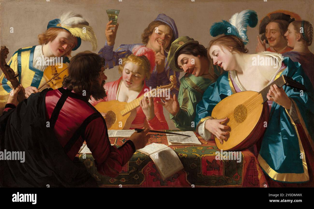 The Concert, 1623, National Gallery of Art (Washington, D.C.) Gerard van Honthorst Stockfoto