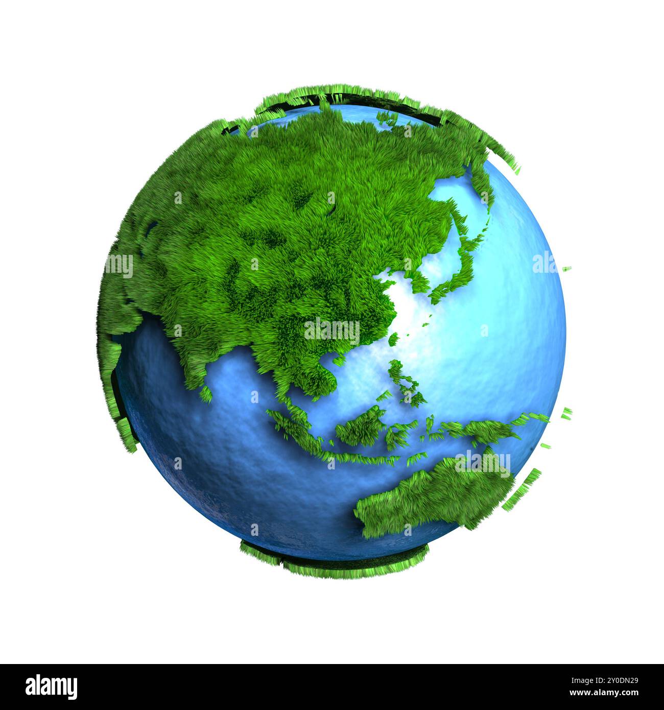 Ein Turf Globus Asien Stockfoto