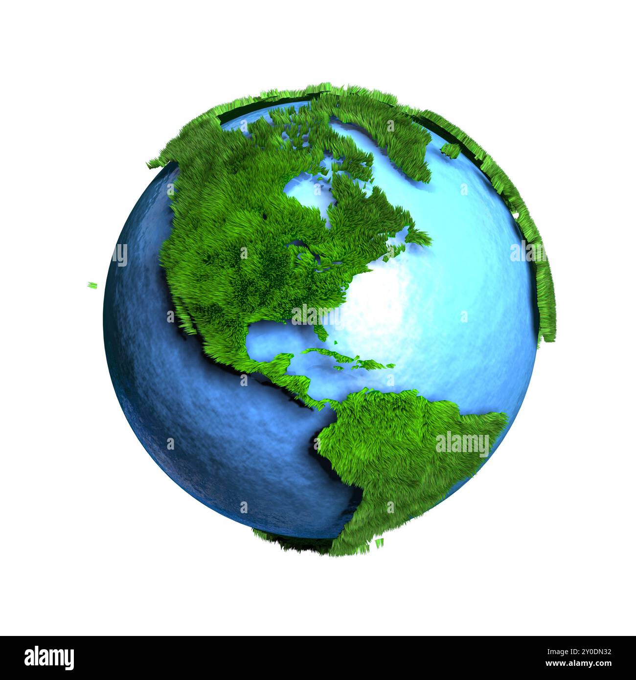 Ein Turf Globus Amerika Stockfoto