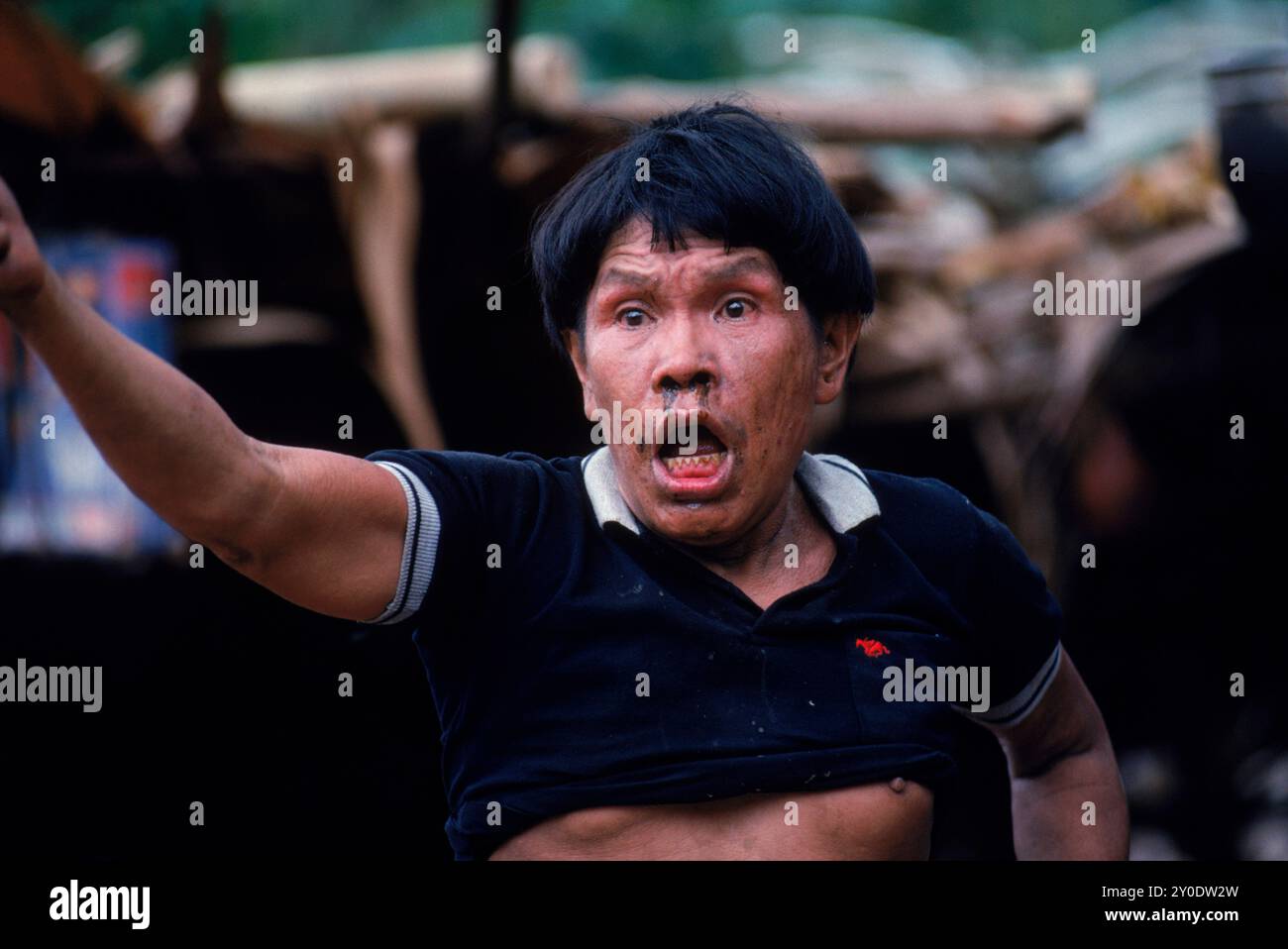 Schamane, Amazon, Venezuela Stockfoto