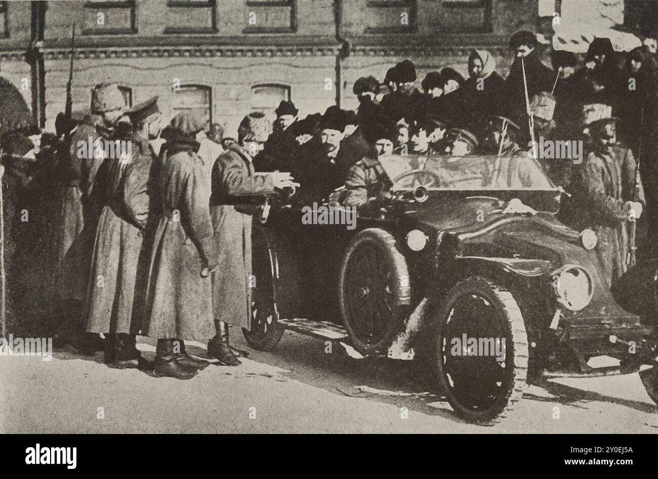 Archivfoto der Revolution in Russland. Außenminister Leon Trotzki. Stockfoto