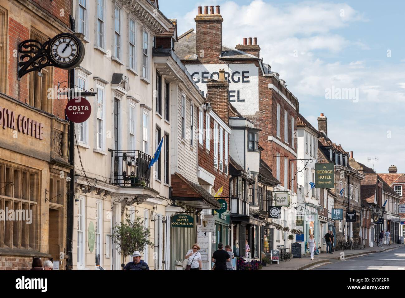 Battle, 29. August 2024: Die High Street Stockfoto