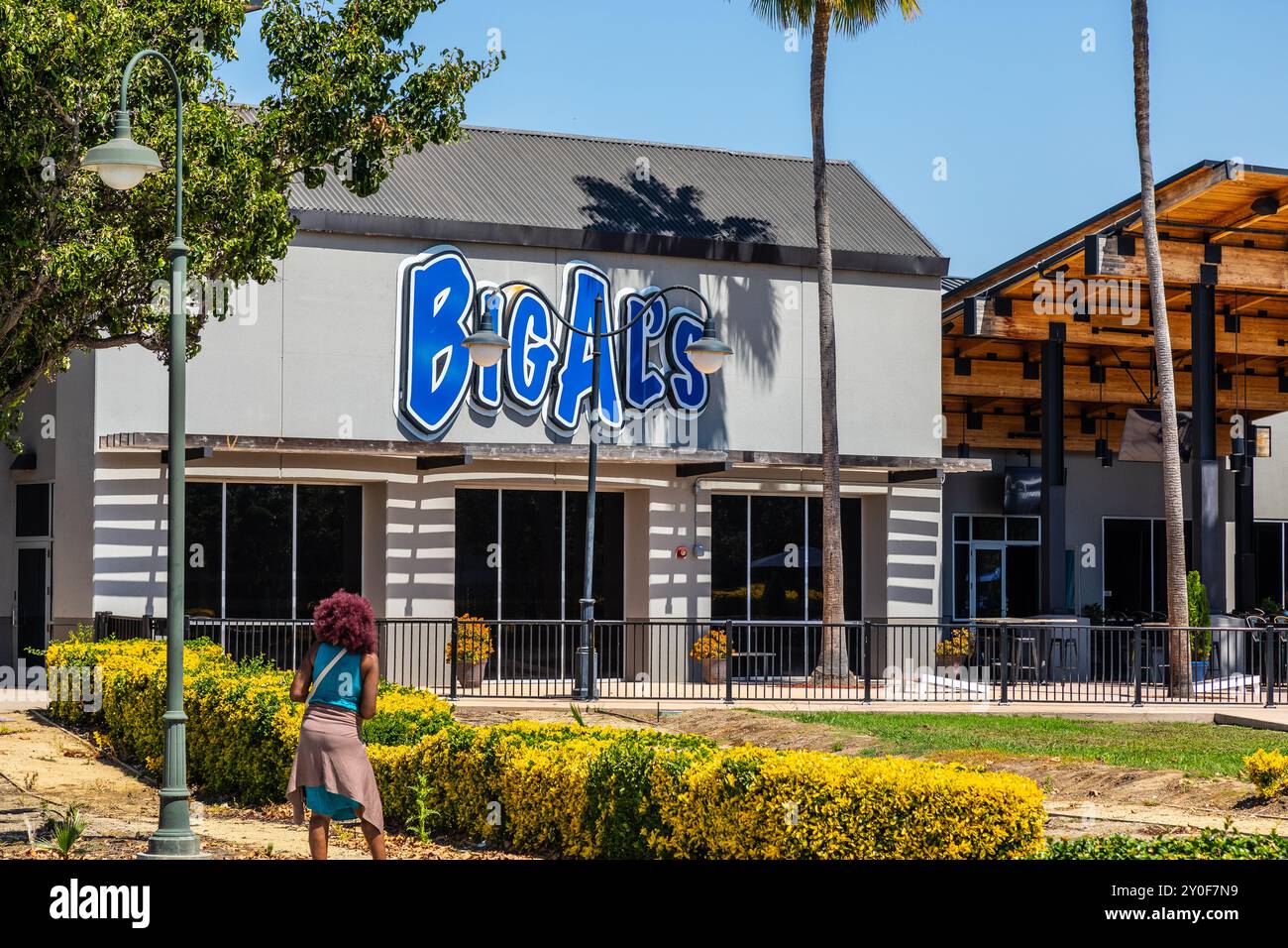 Big Al's Bowling und Arcade in Milpitas, Kalifornien, USA Stockfoto