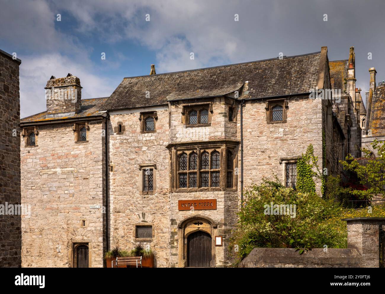 Großbritannien, England, Devon, Plymouth, Finewell Street, Prysten House Stockfoto