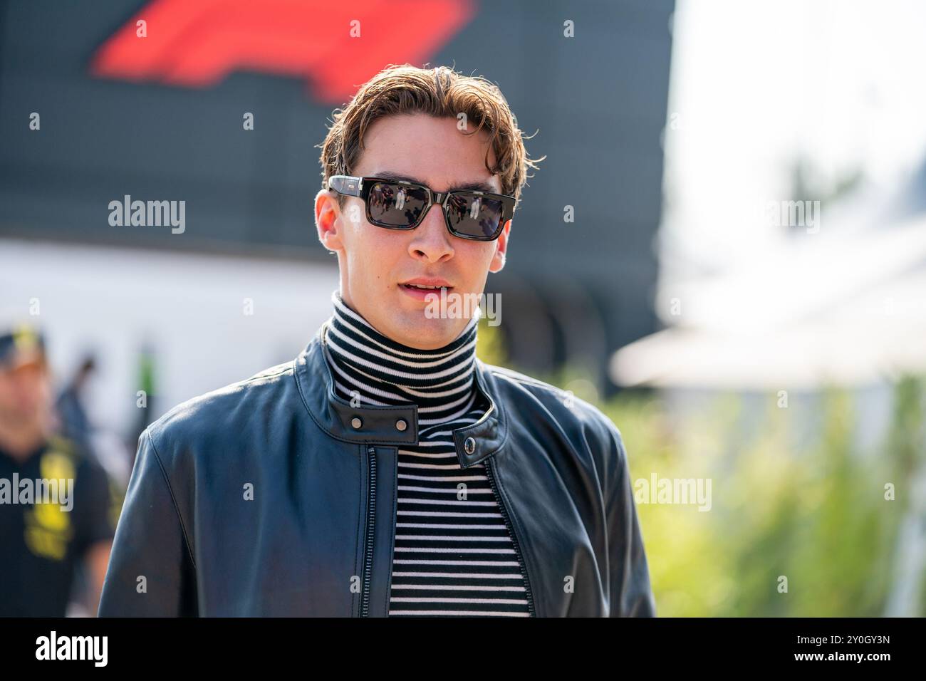 George Russel während der Formel 1 Pirelli Gran Premio d’Italia 2024 am 29. August 2024 in Monza, Italien. Stockfoto