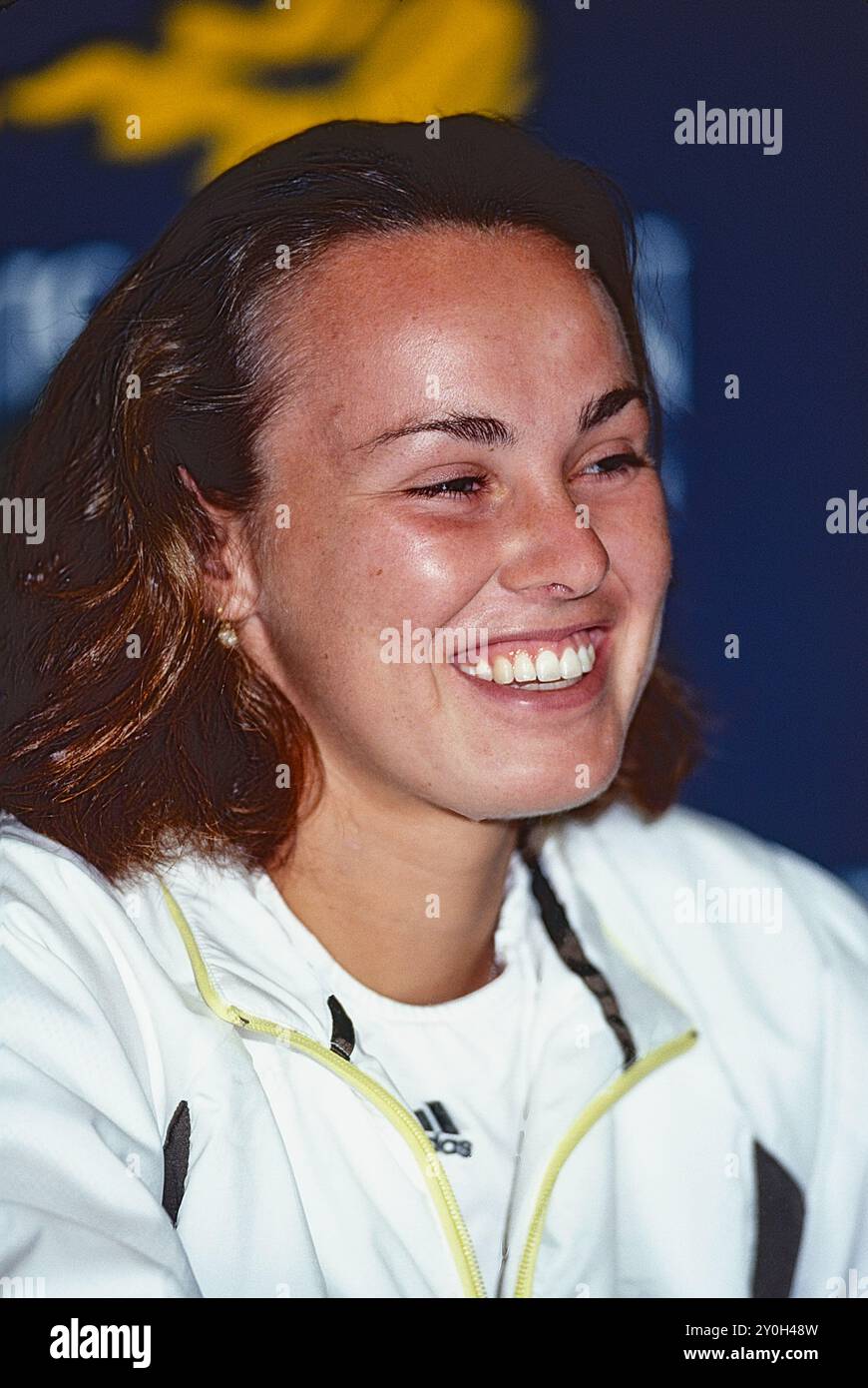 Martina Hingis (SUI) bei den US Open 1999. Stockfoto