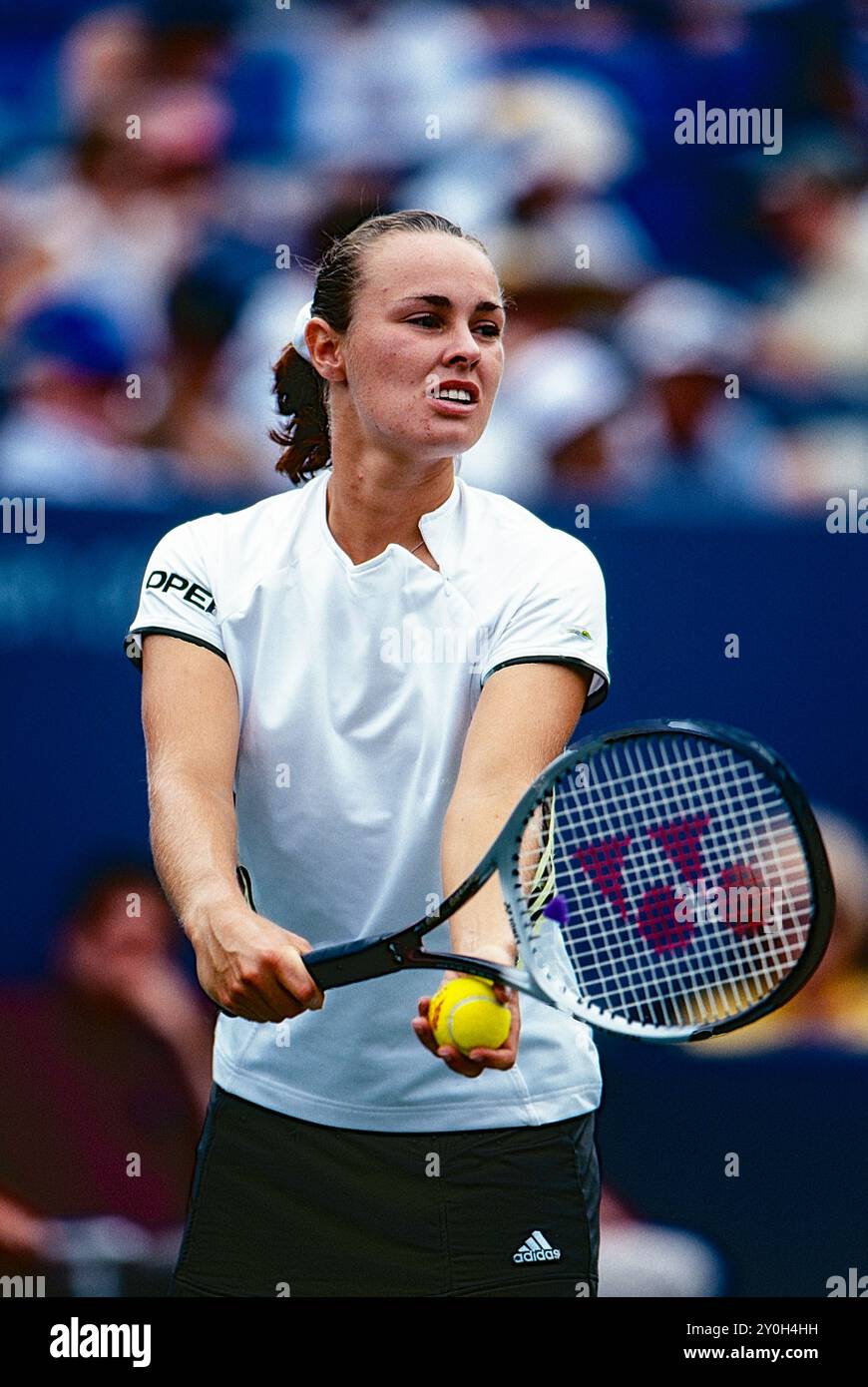 Martina Hingis (SUI) bei den US Open 1999. Stockfoto