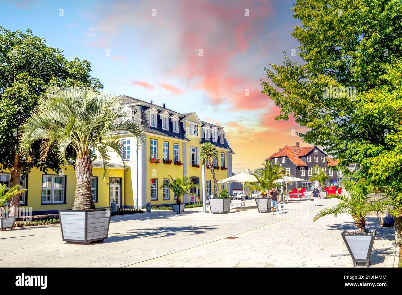 Altstadt von Bad Nenndorf, Deutschland Stockfoto