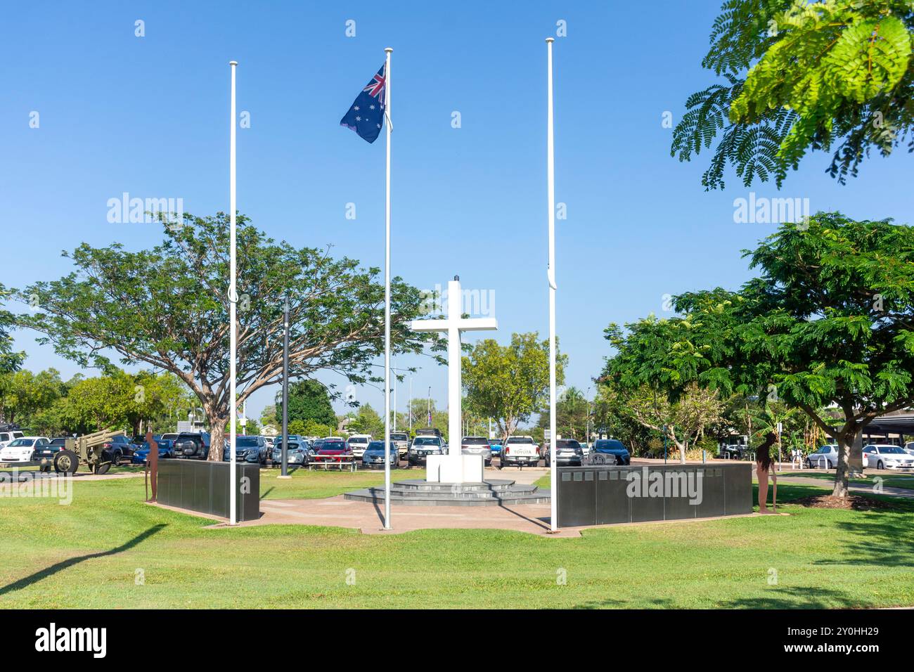 Palmerston war Memorial Park, University Avenue, City of Palmerston, Northern Territory, Australien Stockfoto