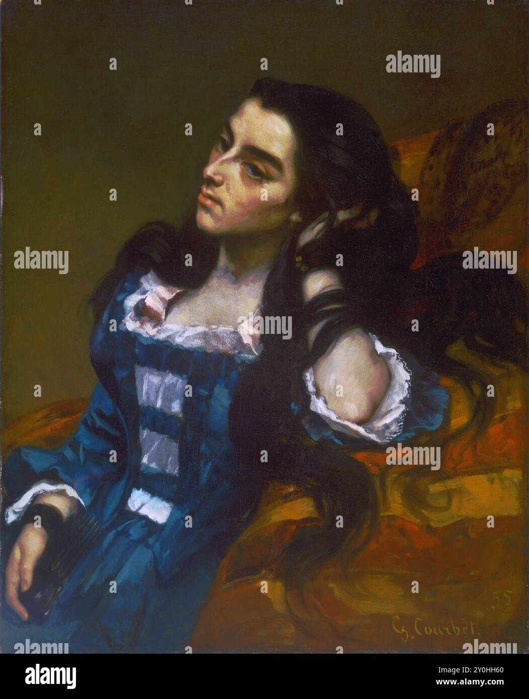 Spanierin, 1854, Gemälde von Gustave Courbet Stockfoto