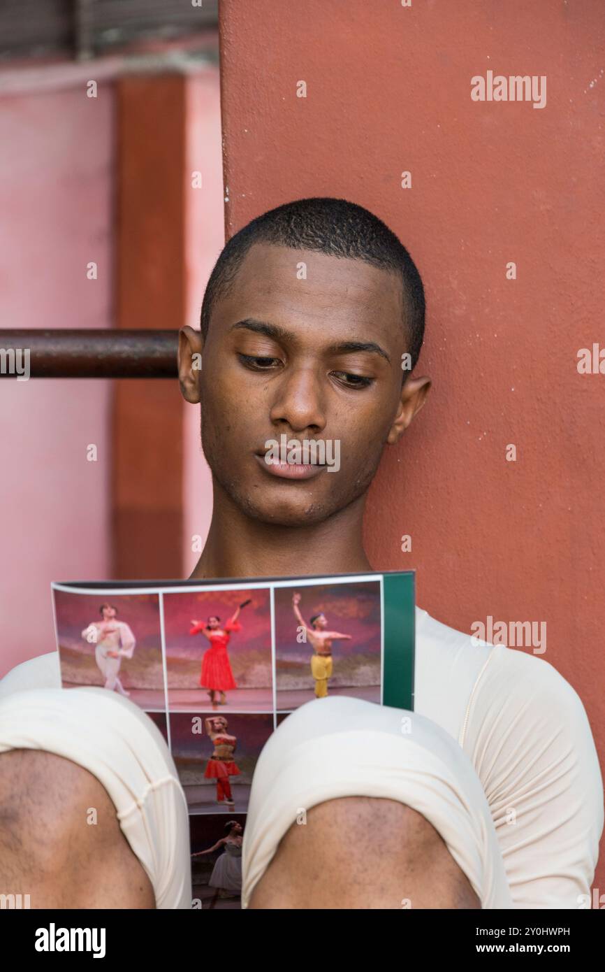 Kuba, Havanna. Laura Alonsos Pro Danza Ballettschule. Tänzer. 31. März 2016 Stockfoto