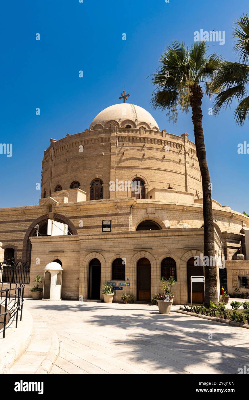 St. George Kirche, griechisch-orthodoxe Kirche, koptisches Gebiet, altes Kairo, Ostufer des Nils, Kairo, Ägypten, Nordafrika, Afrika Stockfoto