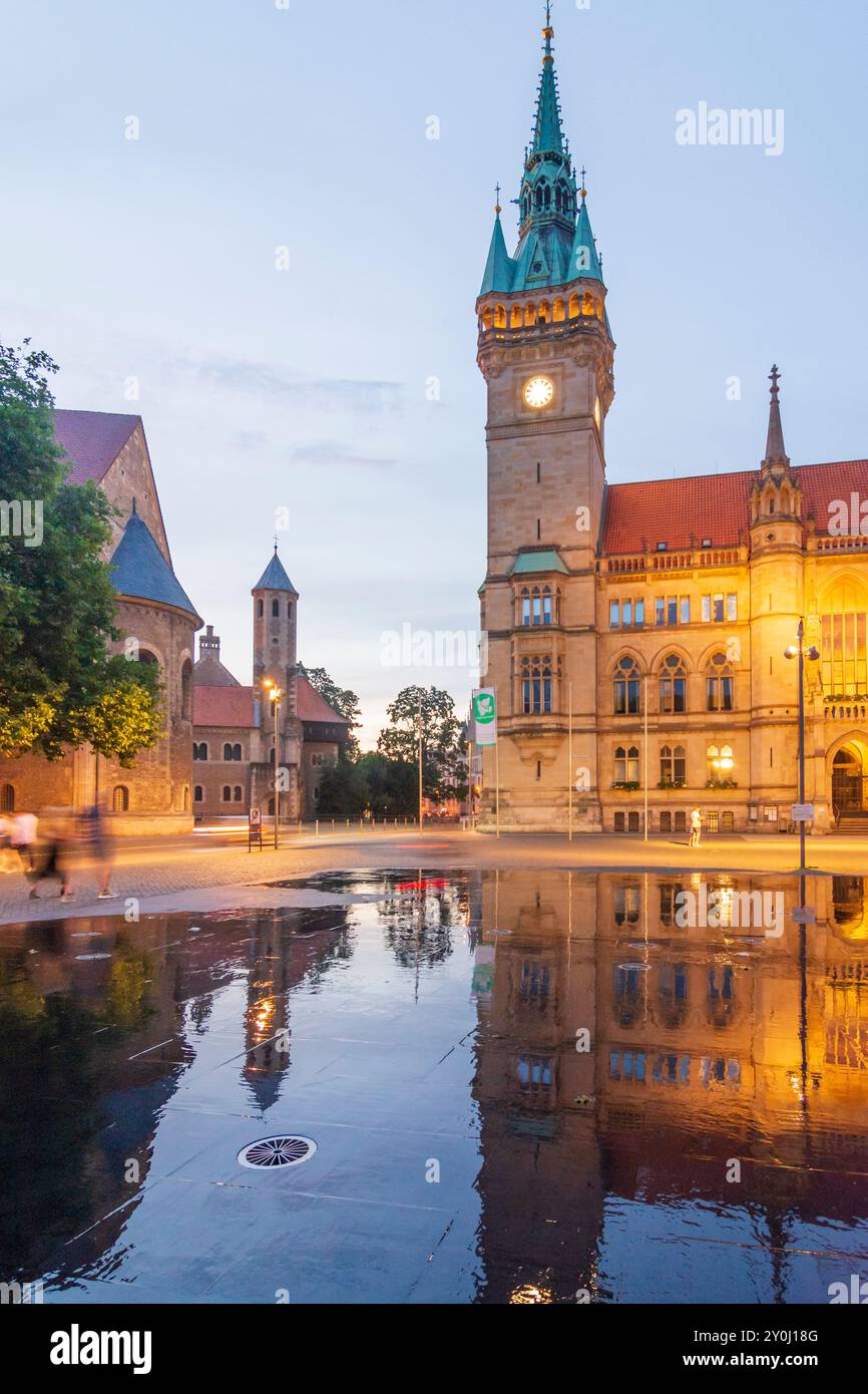 Braunschweig, Braunschweig: Rathaus in Niedersachsen, Niedersachsen, Deutschland Stockfoto