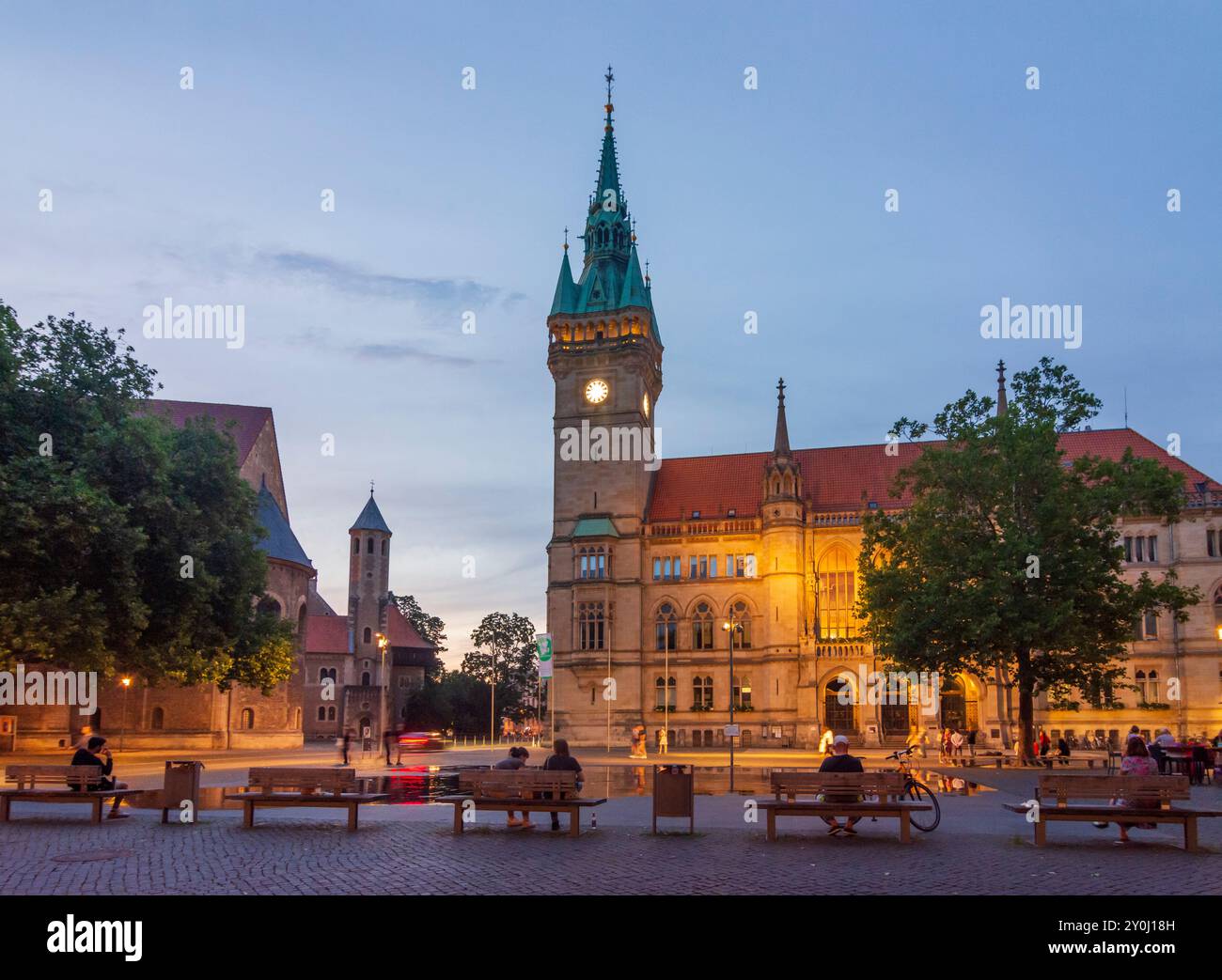 Braunschweig, Braunschweig: Rathaus in Niedersachsen, Niedersachsen, Deutschland Stockfoto