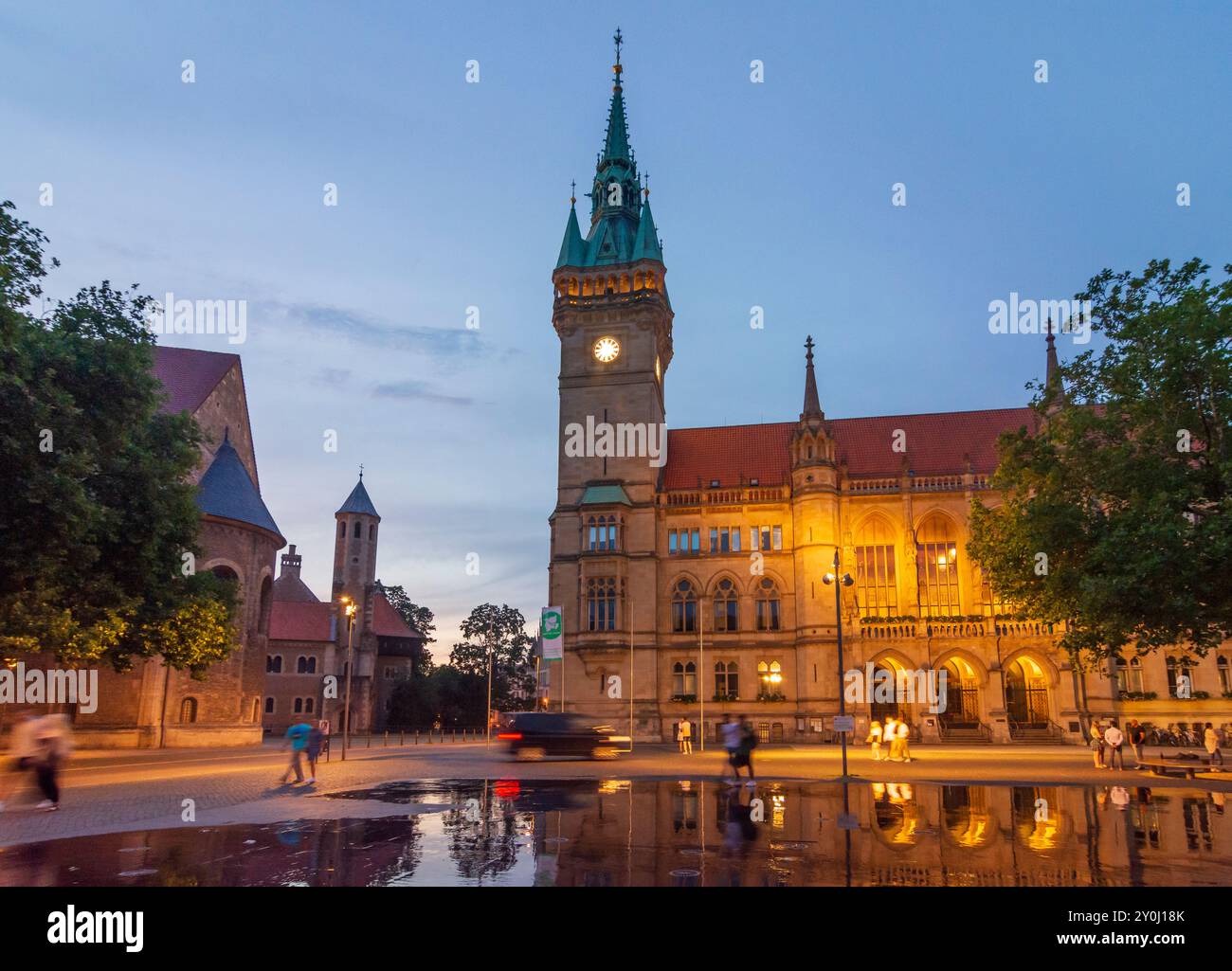 Braunschweig, Braunschweig: Rathaus in Niedersachsen, Niedersachsen, Deutschland Stockfoto