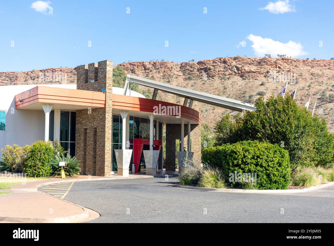 Eintritt zum Lasseters Casino, Barrett Drive, Alice Springs, Northern Territory, Australien Stockfoto