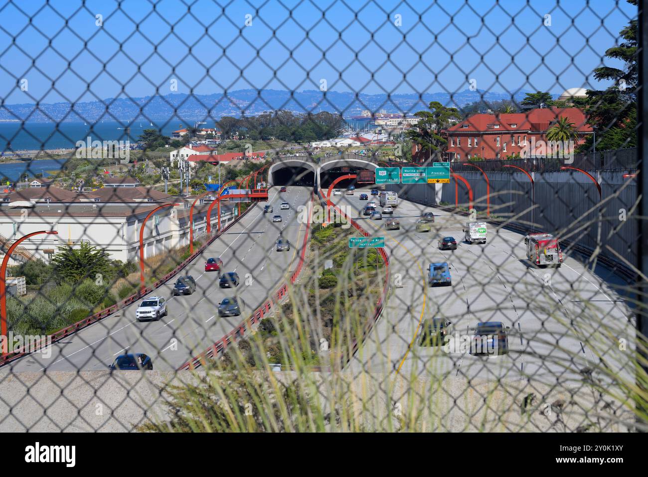 Die Presidio Tunnel Tops sind die neueste Attraktion für Touristen und Einheimische, San Francisco CA Stockfoto