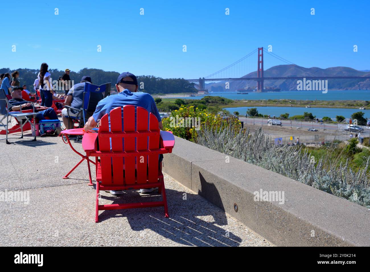 Die Presidio Tunnel Tops sind die neueste Attraktion für Touristen und Einheimische, San Francisco CA Stockfoto