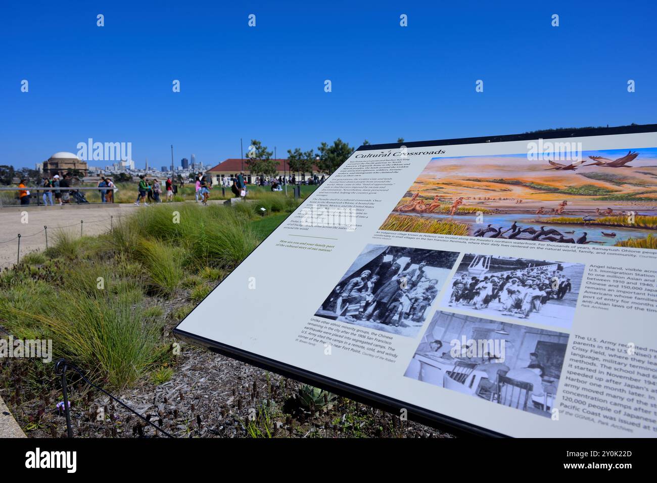 Die Presidio Tunnel Tops sind die neueste Attraktion für Touristen und Einheimische, San Francisco CA Stockfoto