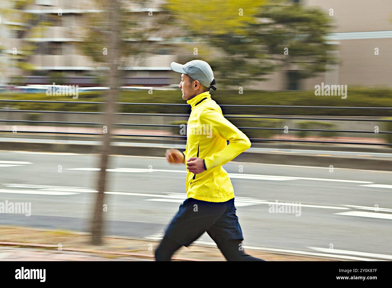 Mann läuft Stockfoto