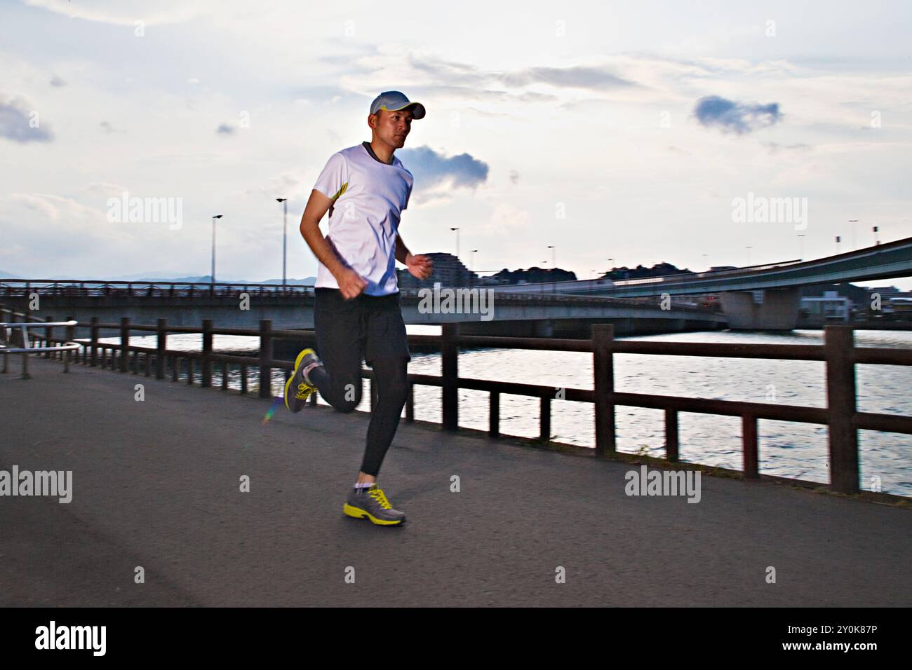 Mann läuft Stockfoto