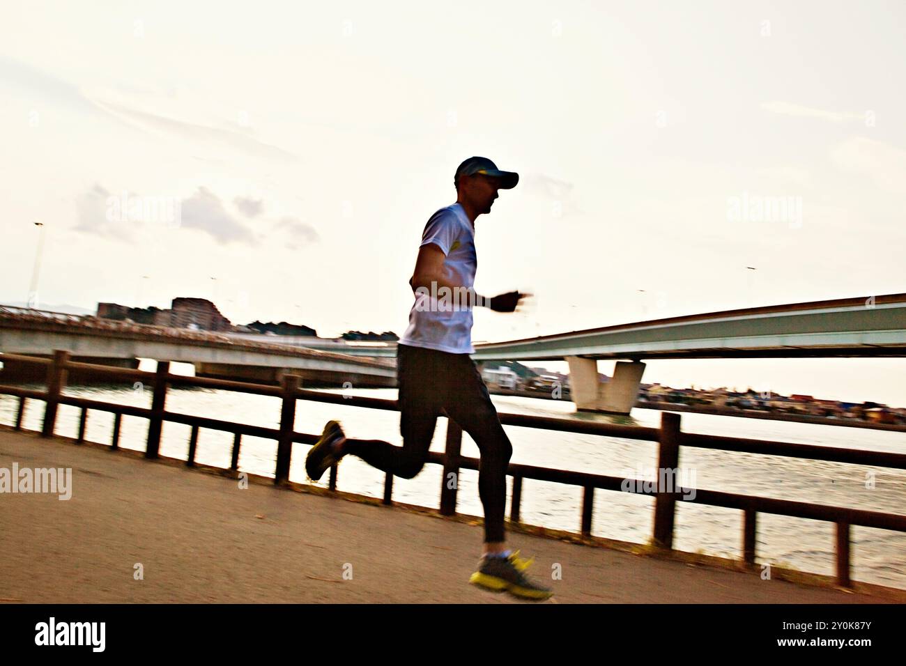 Mann läuft Stockfoto